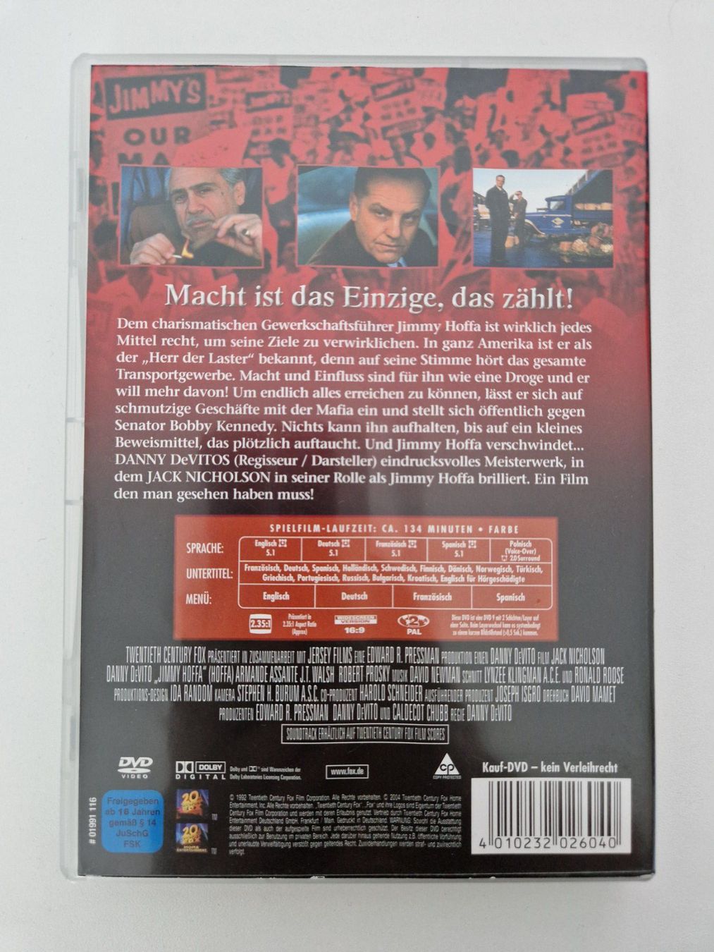 Alle DVDs: DVD "Jimmy Hoffa" (1992) – Gebraucht aus Diegten von herala 1