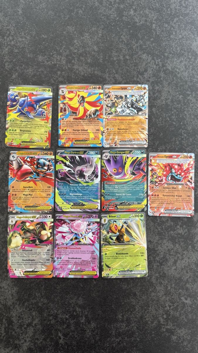 Pokémon Carte collezionabili: Pokemon Karten Set Mega EX Karten 10 Stück – Nuovo (secondo la descrizione) da Dietlikon venduto da abd_7qwy