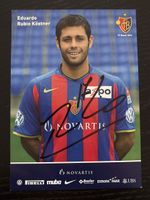 Signierte Sammlerkarte Eduardo Rubio Köstner FCB