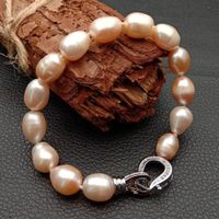 Rosa Lua Perlen Armband Echt Bracelet Perle rose champagne