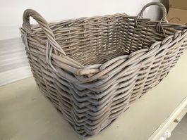 Vintage Weidenkorb, Aufbewahrungskorb, Holzkorb, Top!