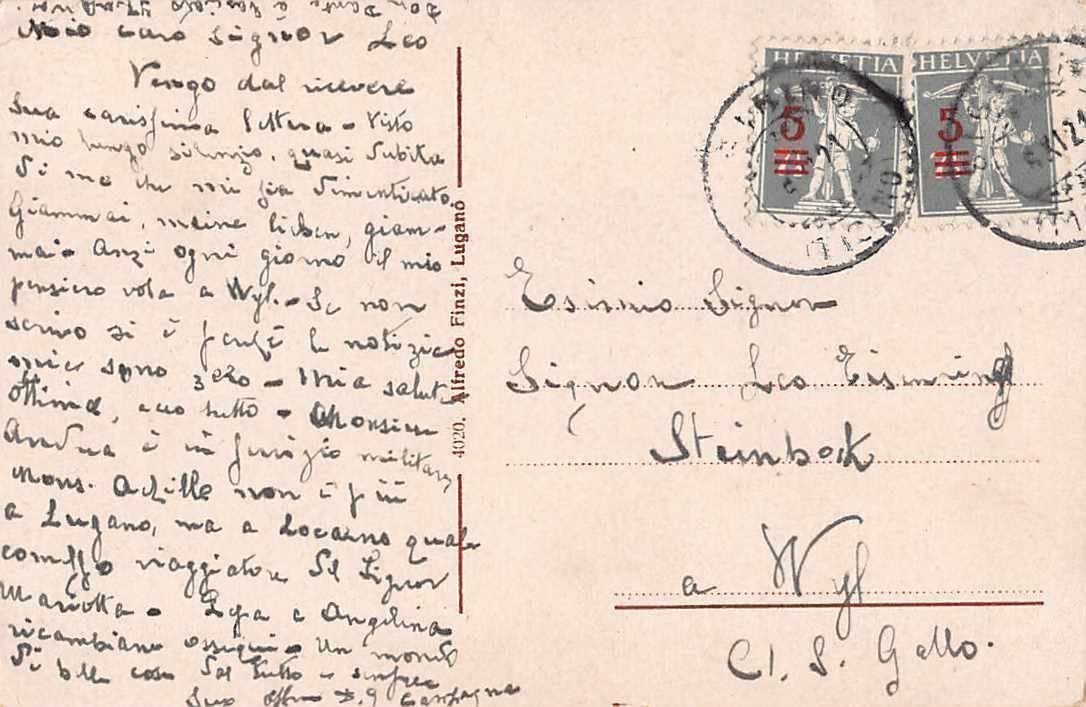 Cartoline postali: MADONNA del SASSO – Usato da Winterthur venduto da SchatzchischtliWinti 1