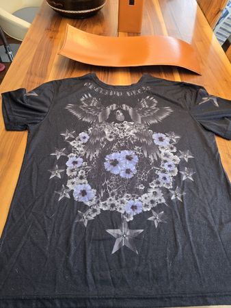 Philipp Plein T-Shirt schwarz mit Print Applikationen