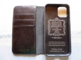 Hülle für iPhone 12mini,Leder,Qialino,neu