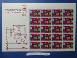 FL 1961 Nr. 354 postfrischer ** Bogen