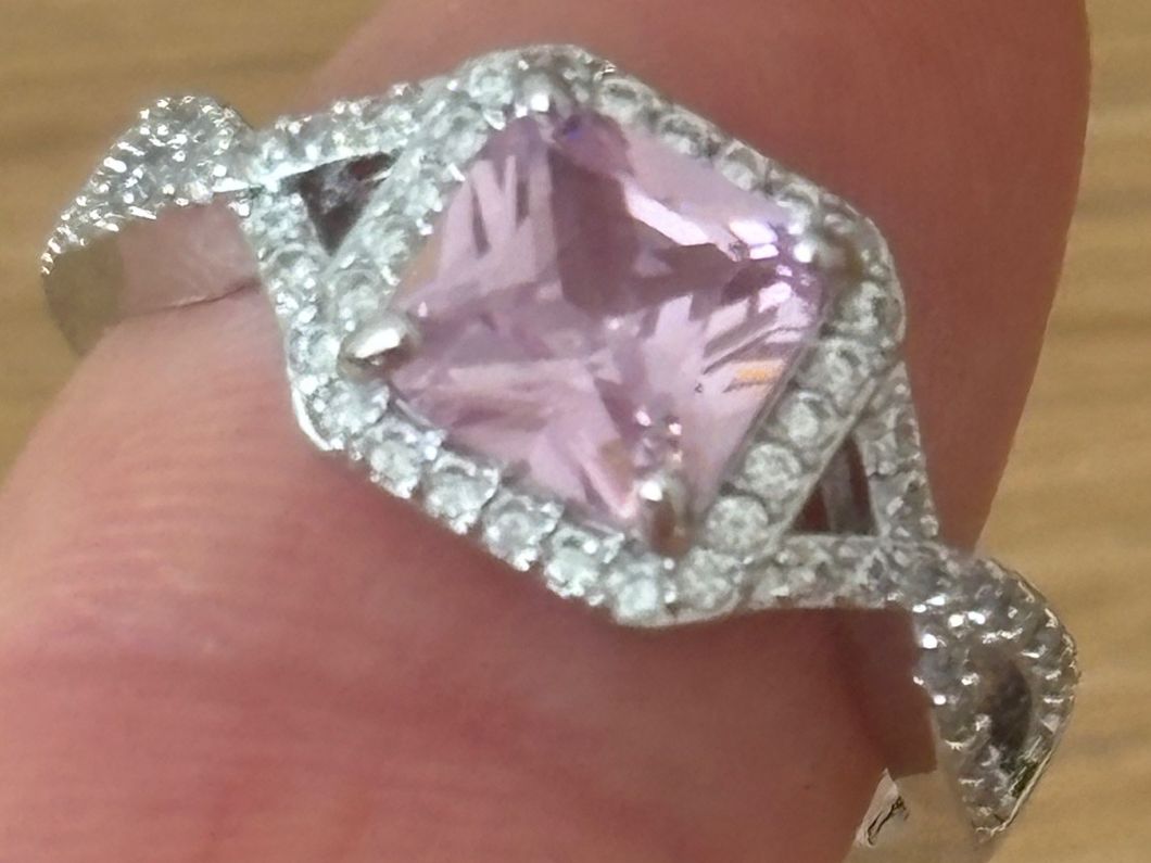Ringe: Luxus Elegante Gr.19/9 Ring Farbe: Silber/Rosa – Neu (gemäss Beschreibung) aus Biel-Bienne von Roserosse13 4