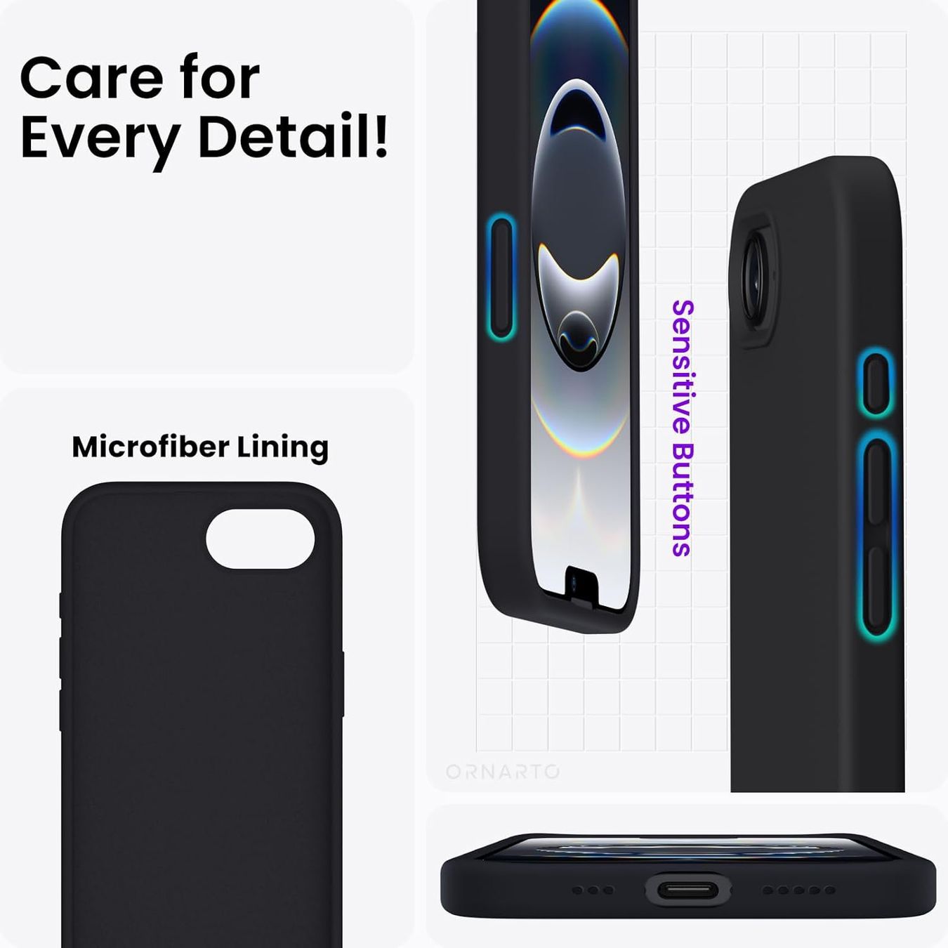Cover & Protezioni schermo: iPhone 17e Hülle Etui Silikon Case Back Cover Coque Tasche – Nuovo e nell'imballaggio originale da Volketswil venduto da coverandmore 5