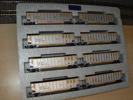 N: USA 8 x Kohlenwagen beladen