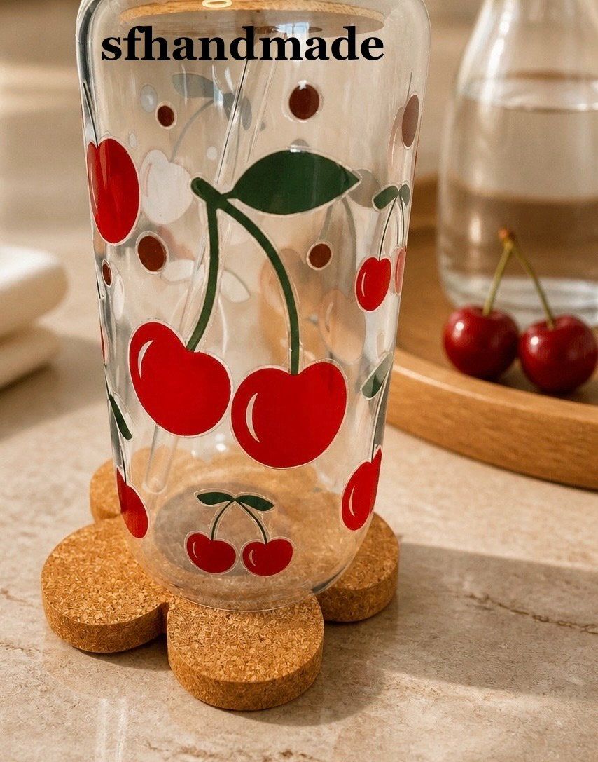 Gläser: 🍒Cherry Breeze 🍒 Trinkglas- sfhandmade – Neu (gemäss Beschreibung) aus Baar von sfhandmade 1