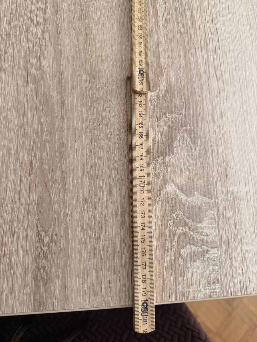 Set di tavolo e panche: Esstisch mit 6 Stühlen, Holzoptik, moderne Abdeckungen – Usato da Trimbach venduto da Schwaenchen 4