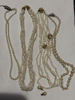 4 Colliers en Paille + 2 boucles d’oreilles 