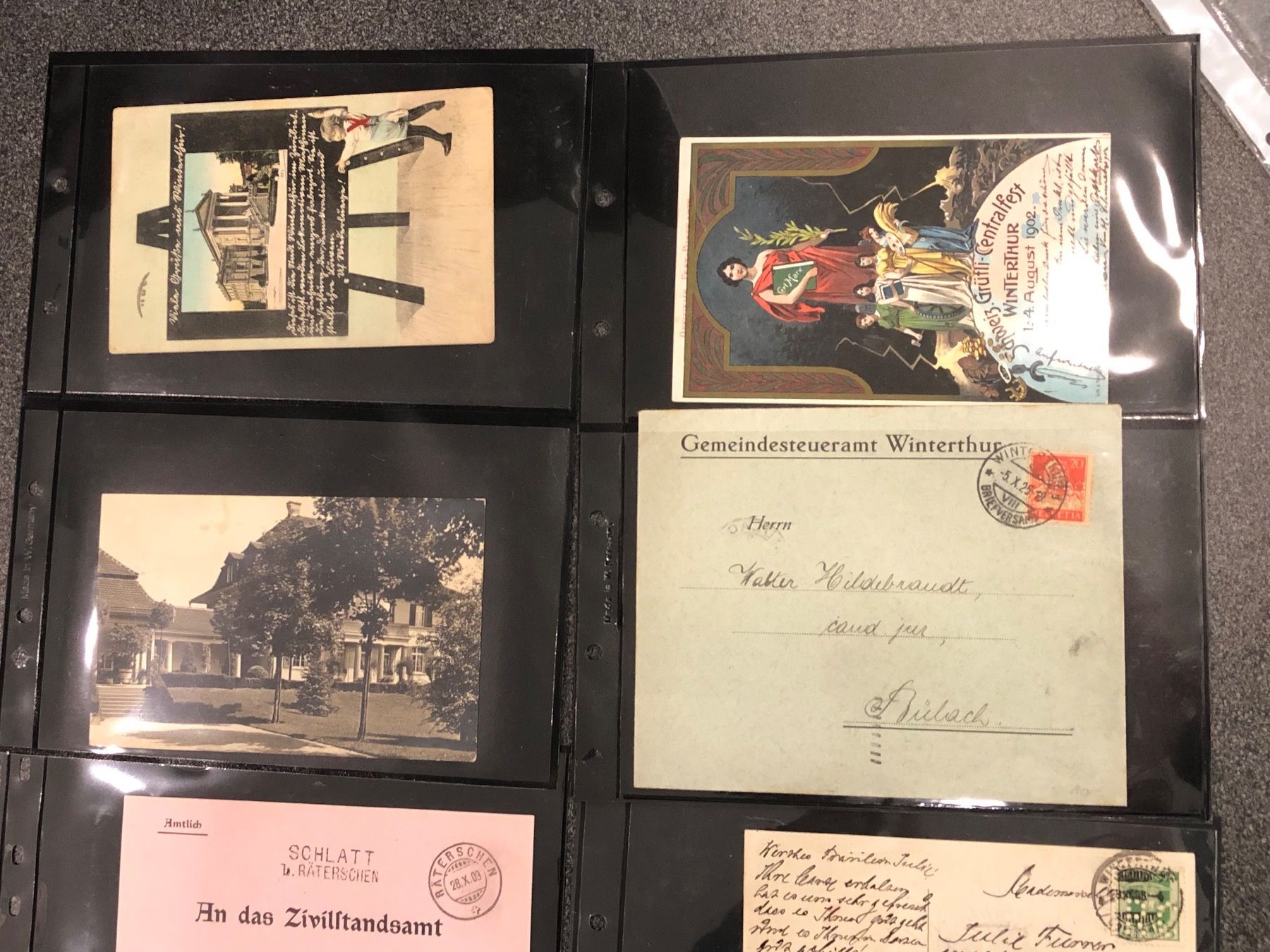 Ansichtskarten: Privat-Sammlung Winterthur - 56 Briefe & Ansichtskarten – Gebraucht aus Lufingen von Rac0 2