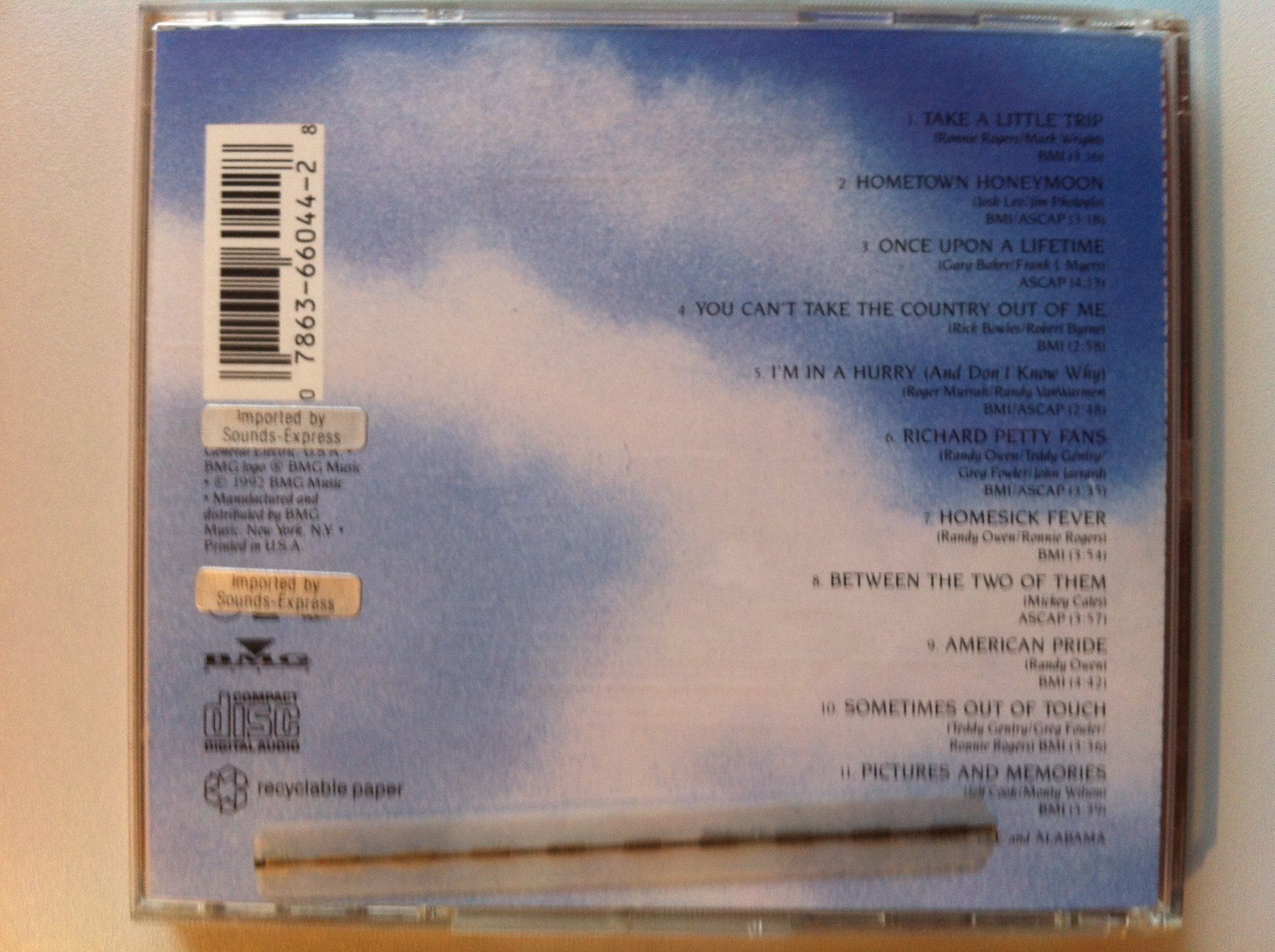 CDs: CD "ALABAMA" – Gebraucht aus Brunnen von Artemis53 2
