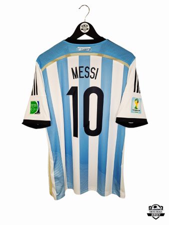 MESSI #10 Original Argentina World Cup 2014 Home Trikot