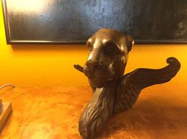 Fauve ailé pièce en bronze Empire