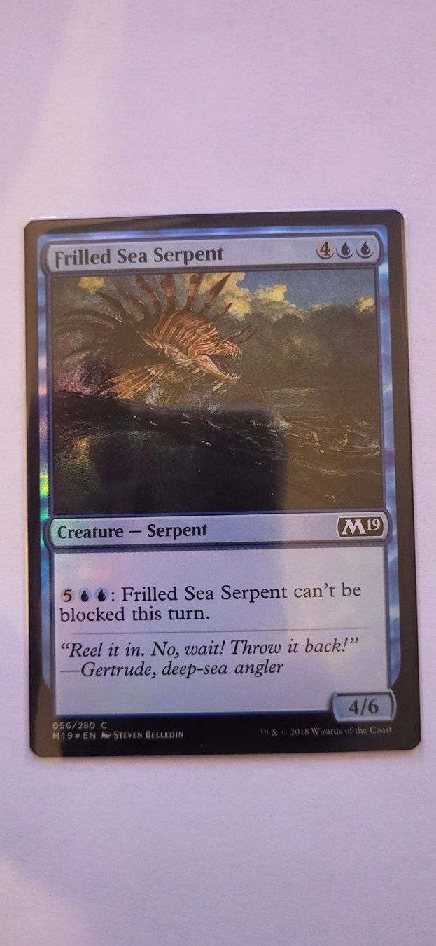 Magic The Gathering Carte collezionabili: MTG - Frilled Sea Serpent FOIL – Usato da Münsingen venduto da Heroism2010