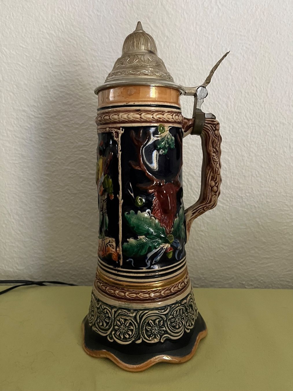 Bicchieri: Bierkrug mit Zinndeckel – Nuovo (secondo la descrizione) da Rheineck venduto da CoGer 3