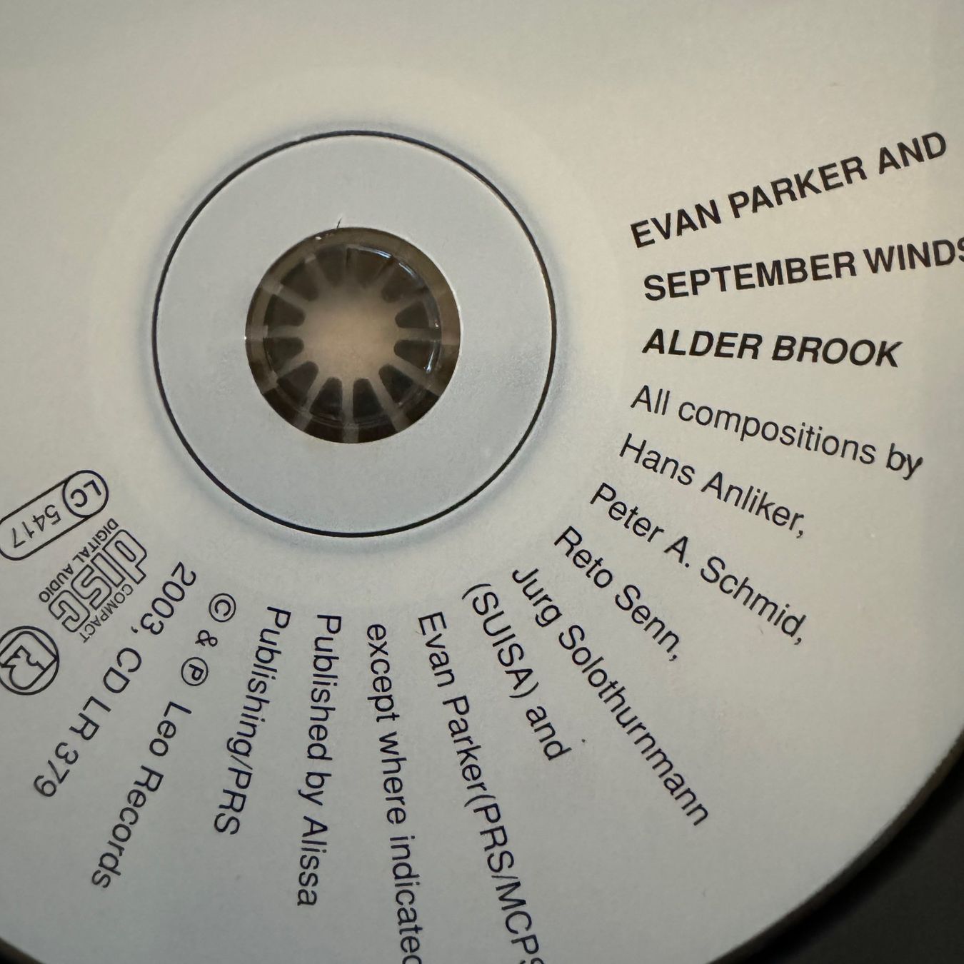 CD: Evan Parker, Hans Anliker, Peter Schmid, J Solothurnmann Leo – Usato da Zug venduto da Mirare9 2
