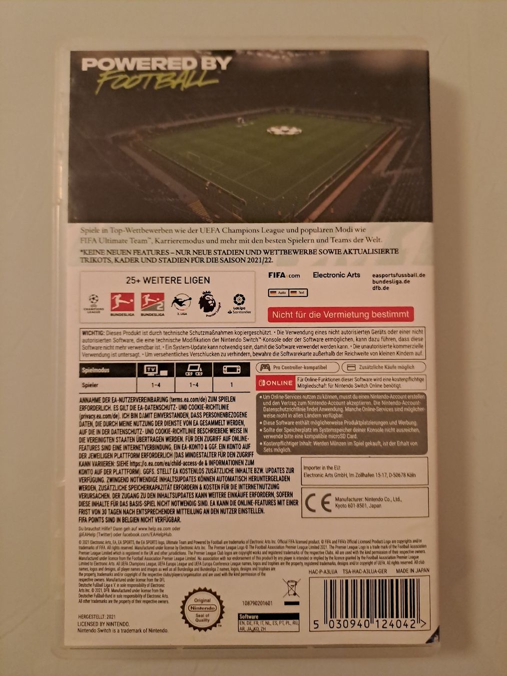 Spiele: FIFA22, Nintendo Switch Spiel  – Gebraucht aus Dietikon von Aro79 1