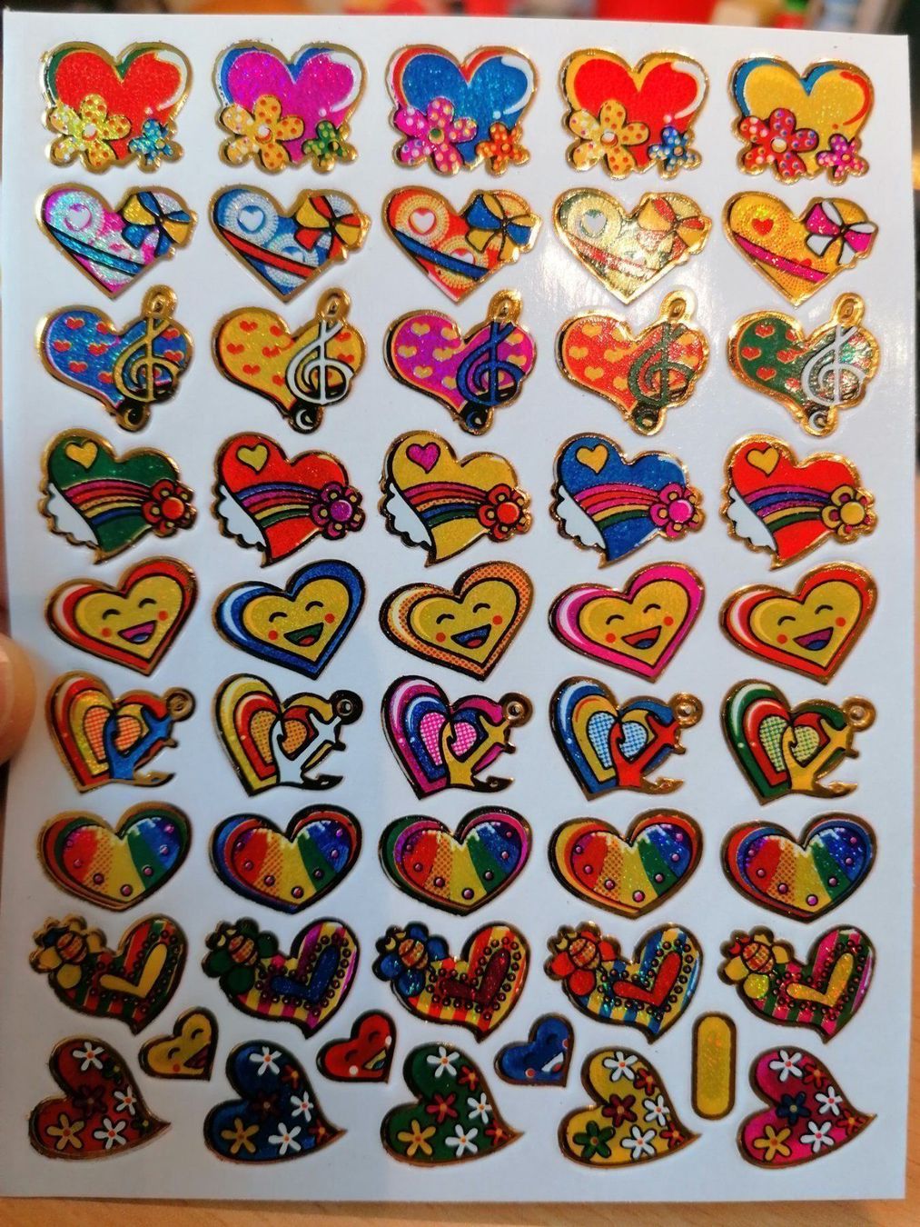 Sticker: Aufkleber Herzen 9 Bogen – Nuovo (secondo la descrizione) da Muri AG venduto da goodmood17 3