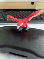 Schleich Papagei Spielfigur, Kunststoff, Rot - tolle Deko!