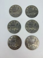 6 Metall Getränke Untersetzer Dortmund 1966 