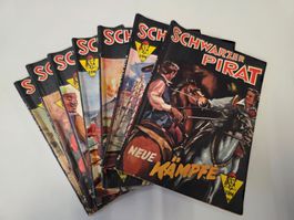 Schwarzer Pirat, #42,43,46,47,48,54,59, Zustand 2-3