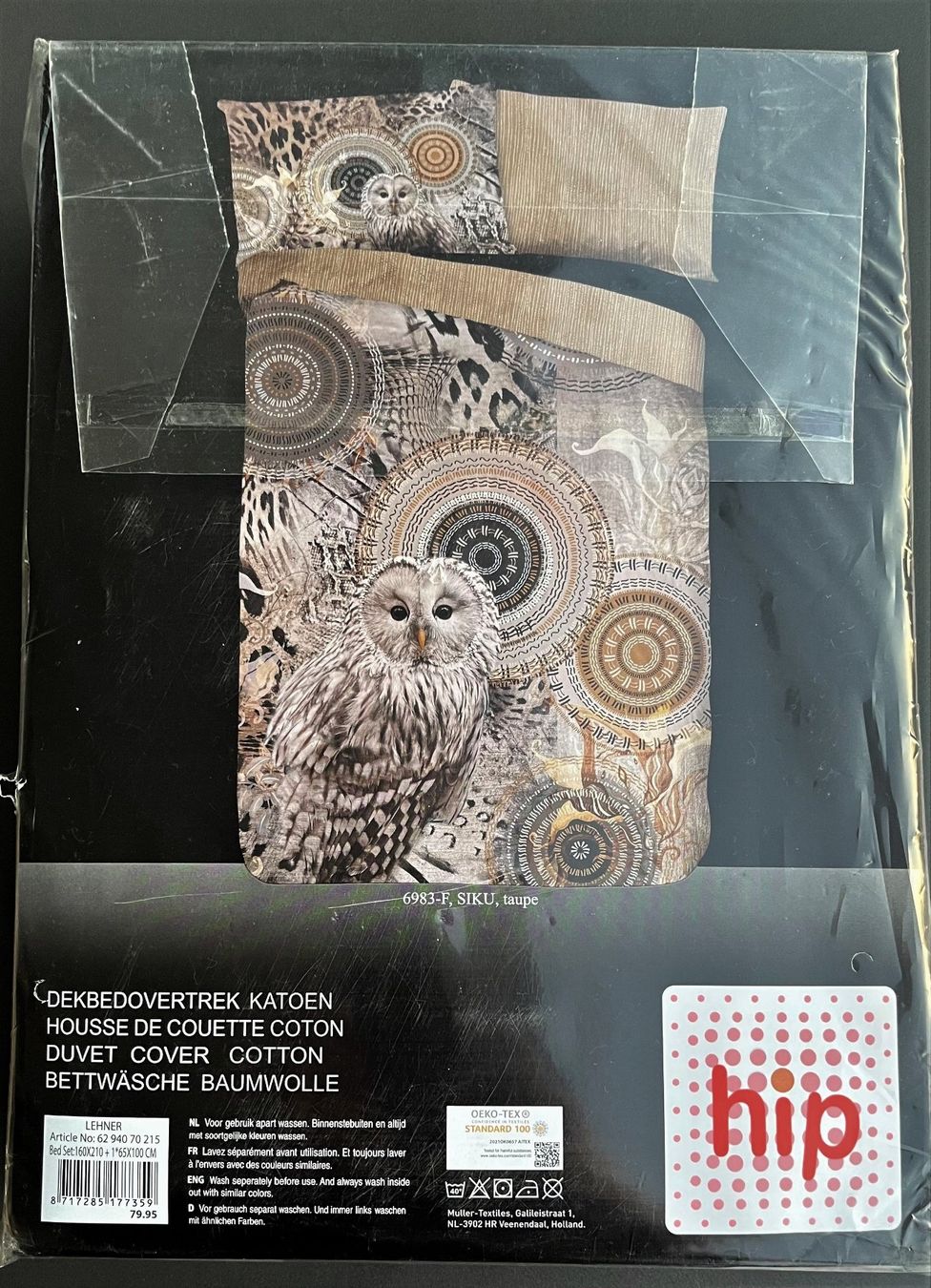 Biancheria da letto: Bettwäsche - Design Eule - 100 % Baumwolle - waschbar - NEU – Nuovo e nell'imballaggio originale da Wangen b. Olten venduto da Buntgemischt 1