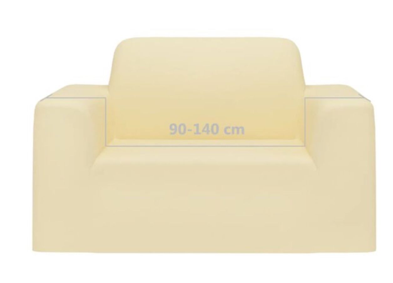 Coussins: vidaXL Stretch-Sofahusse Creme Polyester-Jersey – Neuf avec emballage d'origine à Bottenwil par topshop 2