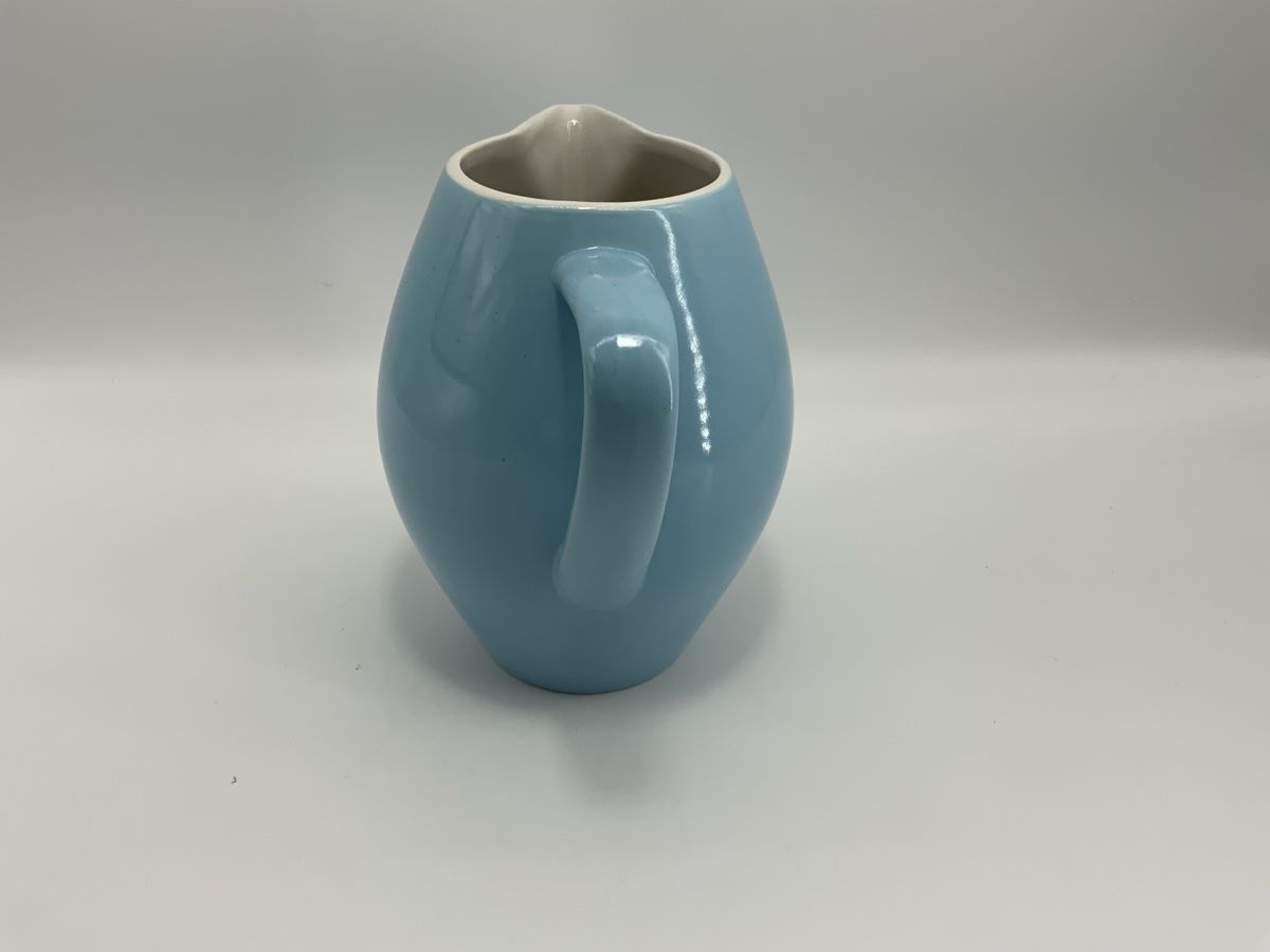 Rössler Caraffe: Hellblauer Rössler Keramik Krug Vintage – Usato da Erlach venduto da silvia3235 3