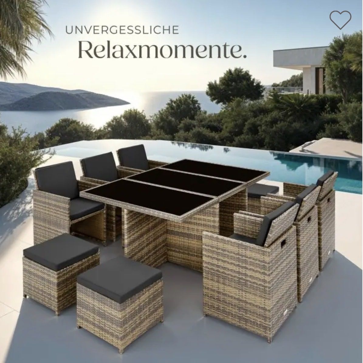 Set di tavolo e panche: Rattan Gartenmöbel Set - Fast wie neu – Nuovo (secondo la descrizione) da Fehraltorf venduto da Mydreamshop