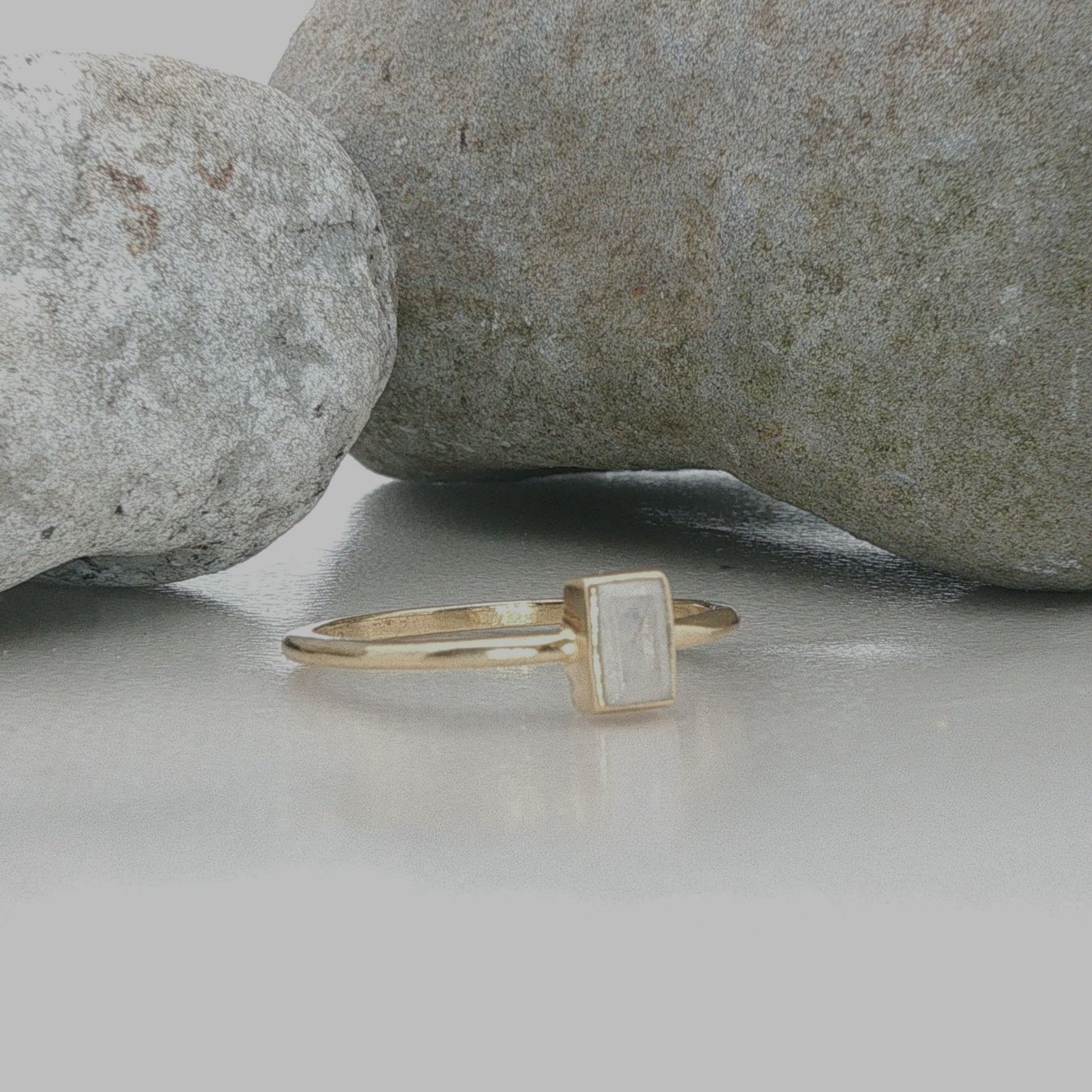 Olga Ribler Bagues: Ring 925 Sterling Silber mit Mondstein Grösse 54 – Neuf (Voir description) à Luzern par Schmuckoutlet 9