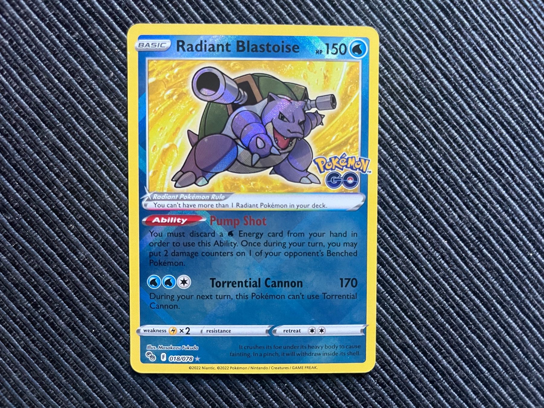 Pokémon Sammelbilder & Trading cards: Pokemon Go Radiant Blastoise near Mint – Neu (gemäss Beschreibung) aus Wabern von Collectfun