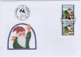 85 Rp. Muggenstutz Marken Paar auf illustriertem FDC