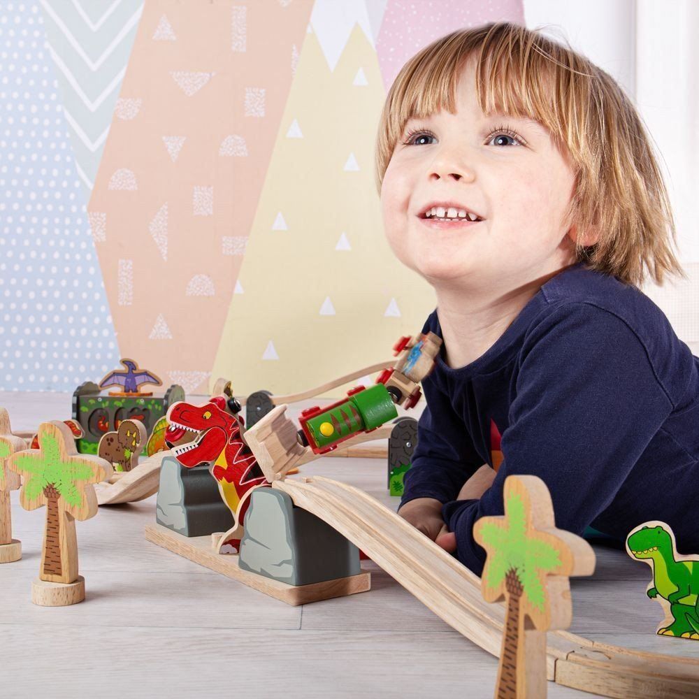 Brio Giocattoli: Holzeisenbahn "T-Rex Einsturz-Brücke" – Nuovo e nell'imballaggio originale da Malters venduto da leif 2