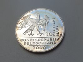 🇩🇪 10 Mark 2000 UNC - Silver 15.5g .925 (Sterling)