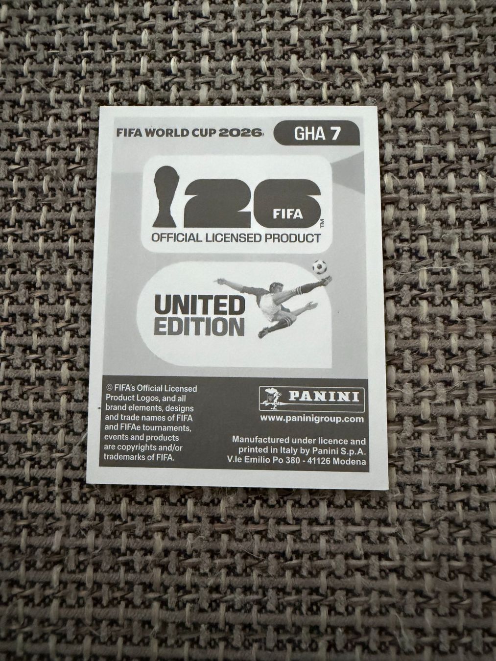 Panini Carte collezionabili: FIFA WM 2026 Panini GHA 7 – Usato da Egg b. Zürich venduto da pie_9jrw 1