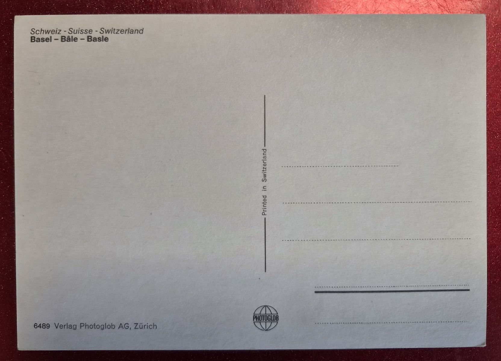 Ansichtskarten: Basel top/neu – Neu (gemäss Beschreibung) aus Melchnau von Fishel 1