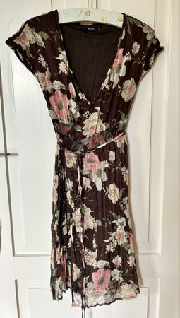 Vila Floral Dress - Size S - Brown and Pink🌺👗