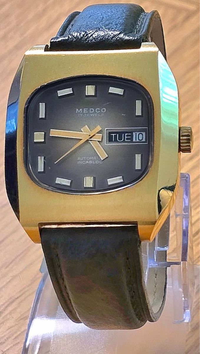 Orologi: Vintage Medco Automatic Uhr, vergoldet! – Usato da Untersiggenthal venduto da TimeandShine