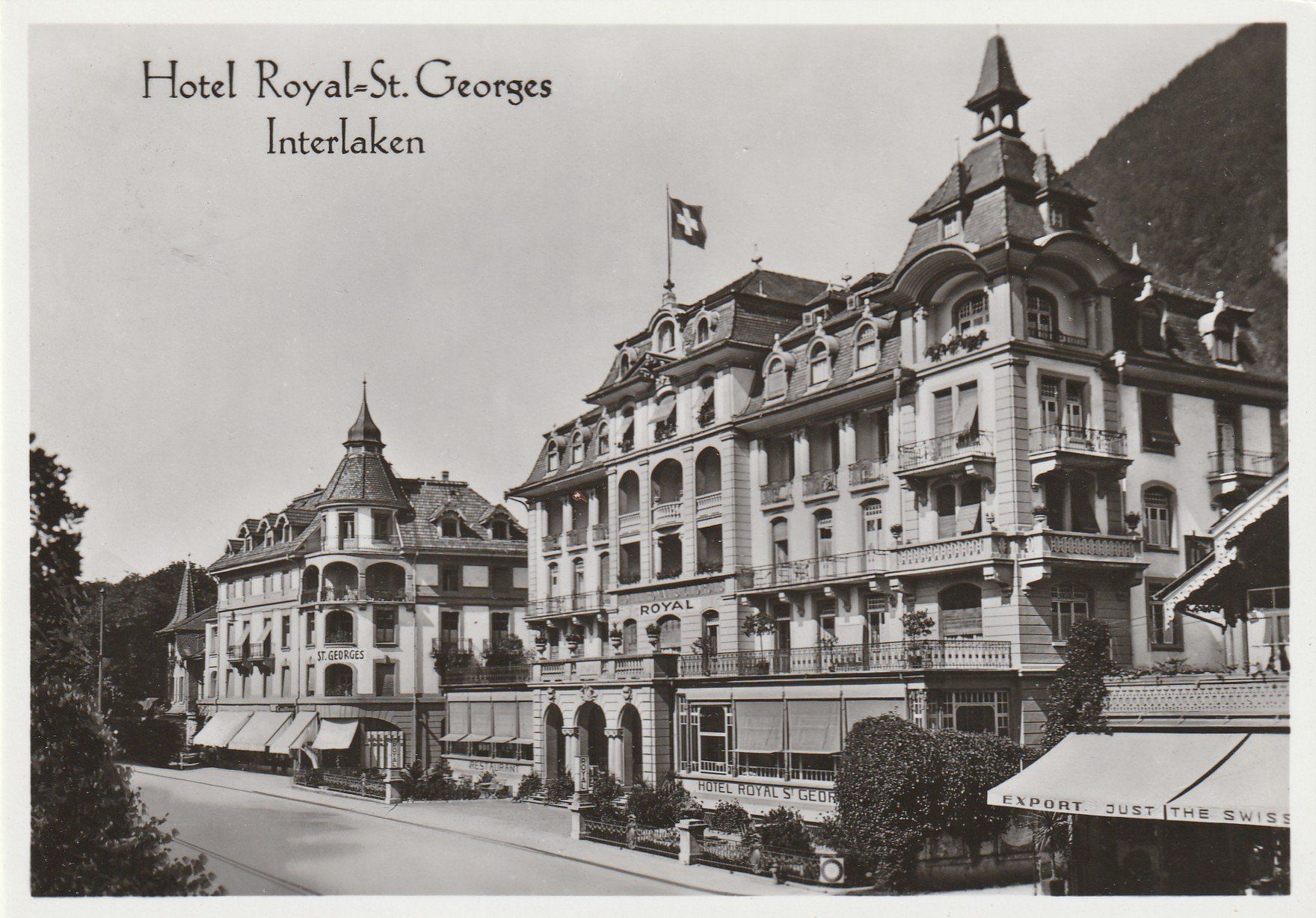 Cartoline postali: Interlaken Hotel Royal St. Georges – Usato da Rorschacherberg venduto da fratovi2