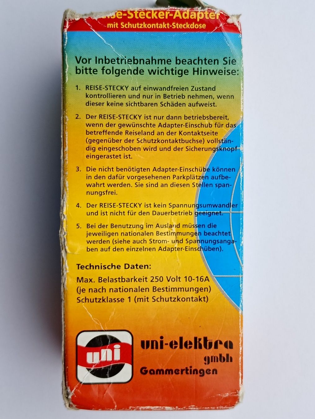 Laufwerke & Adapter: Reisestecker-Adapter 5 Länder – Gebraucht aus Möriken AG von Vellas 5