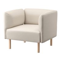 IKEA Sessel LILLEHEM VISSLE/beige Holz