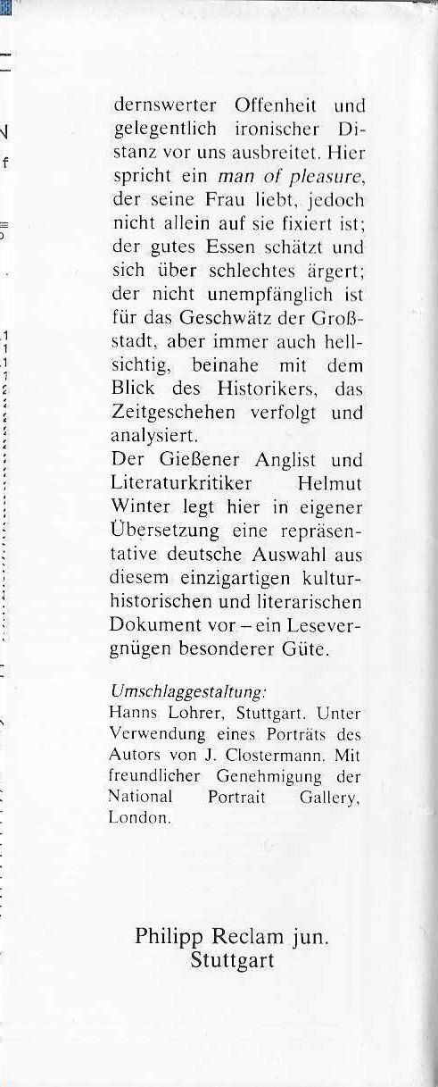 Livres: Samuel Pepys Tagebuch – D'occasion à Flims - Dorf par Stagediver 2