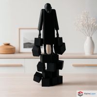 The Weight We Carry Abstract Modern Sculpture - 3D Printed
