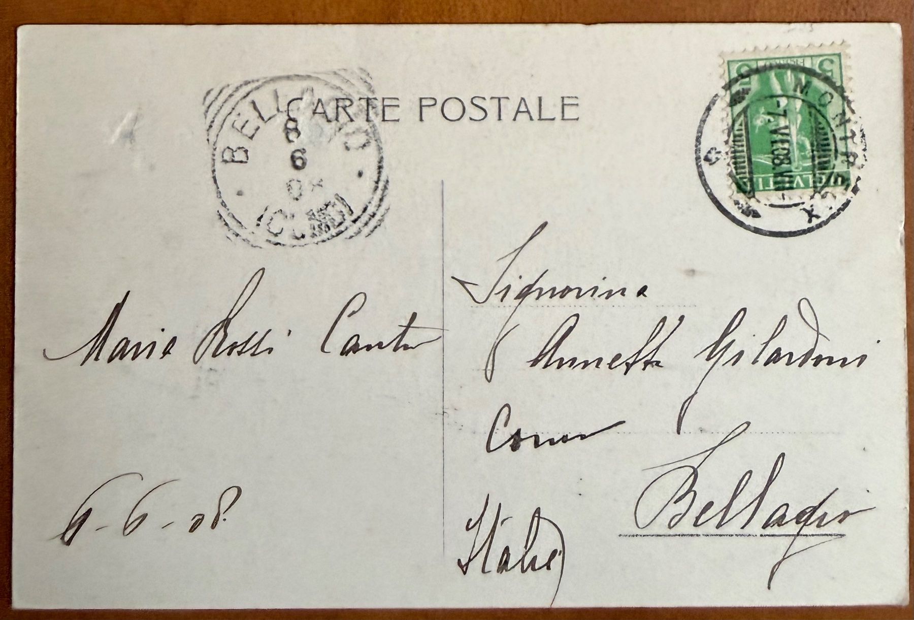 Cartoline postali: Territet  - Panorama 1908 – Usato da Lutry venduto da Ediego 1