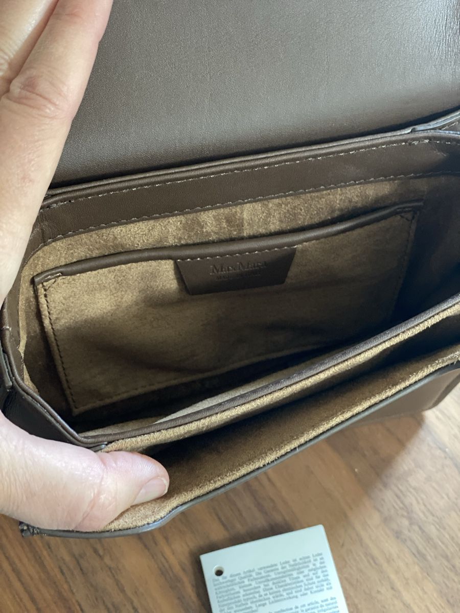 Max Mara Borse da donna: Max Mara Schulter Leder Tasche braun – Usato da Dittingen venduto da ert_nyv5 6