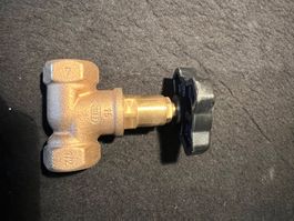 Abstellventil Messing 1/2 Zill mit  Bedienra.