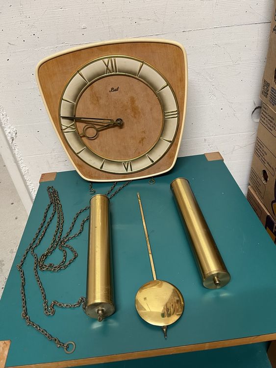 Standuhr Alte Pendeluhren Mit Schlagwerk Antike Wanduhr 