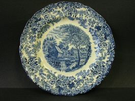 Speiseteller * MILL STREAM blau * Johnson Brothers - England